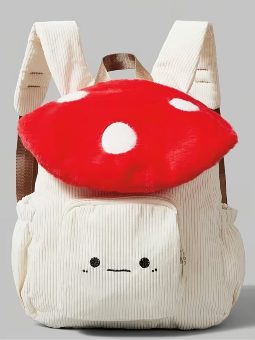 Mushroom Backpack Purse Plush